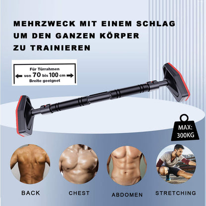 Bzavor pull-up bar for door frame 70-100cm set up quickly without screws no slipping pull-up bar with capacity for up to 300kg fitness equipment for home