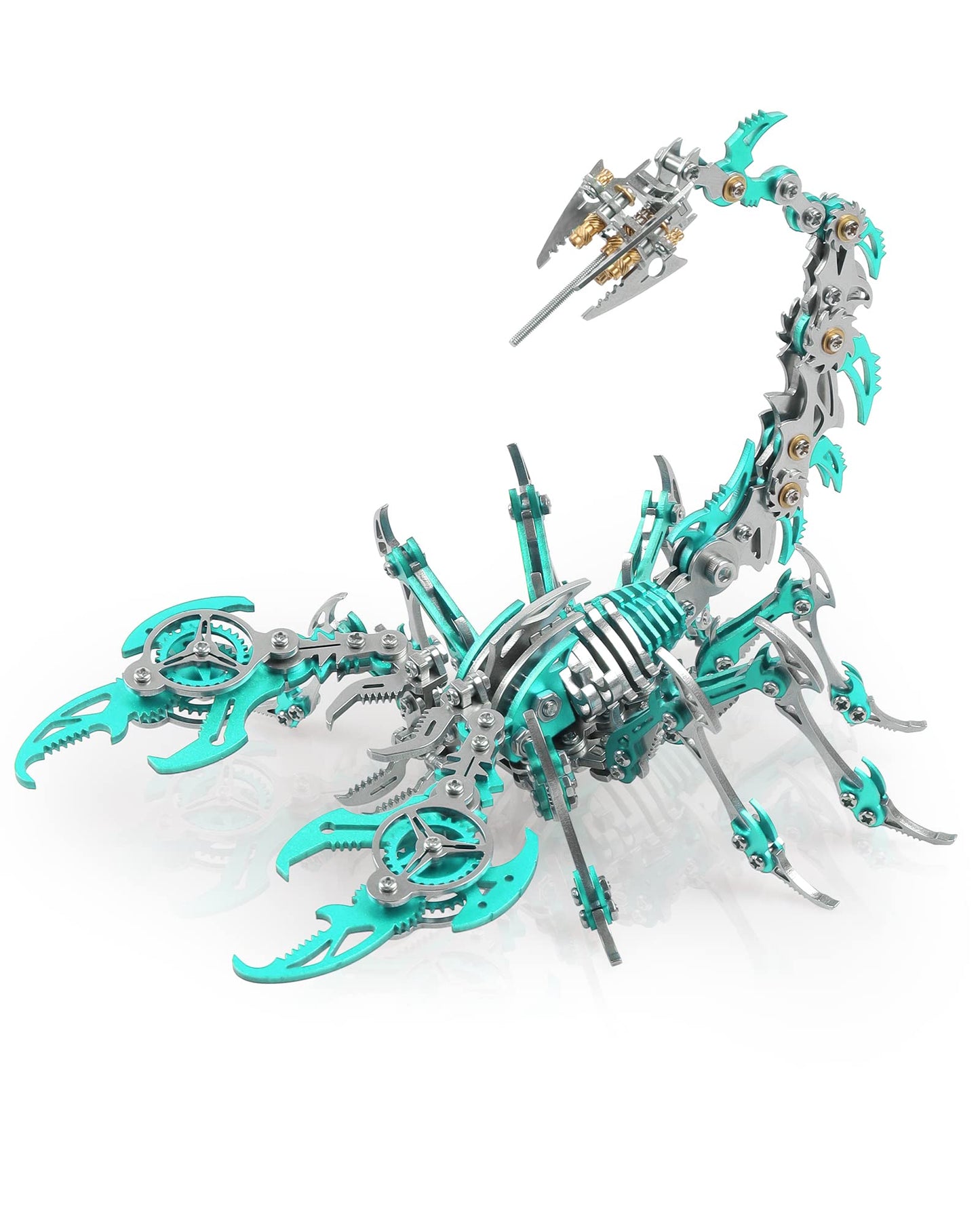 Metallic Scorpion 3D Metal Puzzle Kits for Adults Teens - 454 Pieces - Mechanical Assembly Models - 4 Hours Build Decorations (Green)
