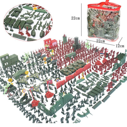 Military model soldier toy army figures set, plastic toy soldiers mini army figures of military plastic army men figures accessories for kids and adults, 330 pieces.