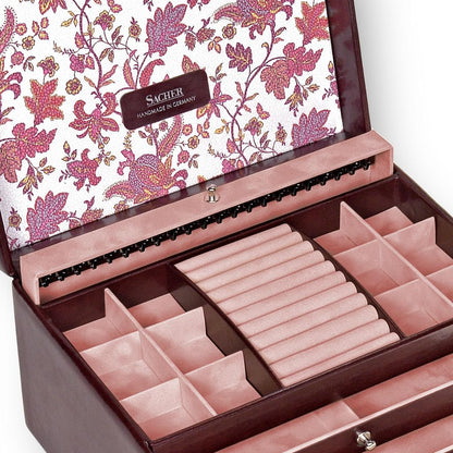Jewelry box Jasmine florage/bordeaux