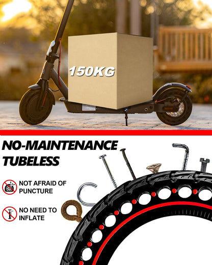 BABEJIA 2PCS Scooter Tires 50/75-6.1 Tubeless, Upgrade your ride with Off-Road Tires 8 1/2 x 2, Solid Tire 8.5'' Compatible with Xiaomi M365/Pro 2, Gotrax GXL V2/XR/APEX.