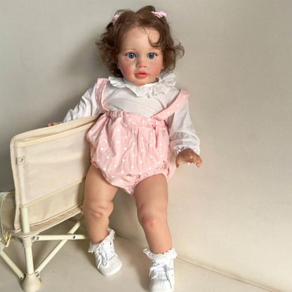 Anano Reborn Toddler Large Lifelike 26 Inch 70cm Reborn Baby Realistic Dolls Silicone That Look Like Real Babies Straight Legs Standing, Boys, With Clothing
