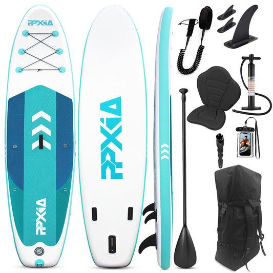SUP Board, Inflatable Stand Up Paddling Board Set Wide Stable Design 320×84×15cm/335x84x15cm up to 200KG with Complete Accessories, Stand Up Paddle Board Surfboard for Kids & Adults