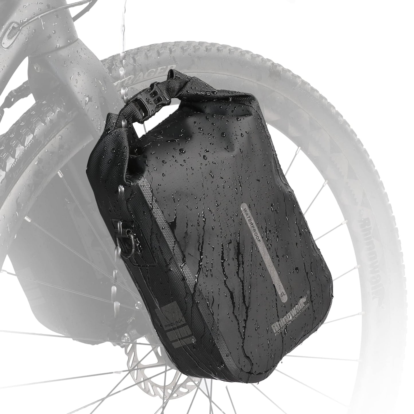 Rhinowalk Bike Rack Bag Waterproof 4/6L Front Bicycle Bag for Rack with Shoulder Strap.