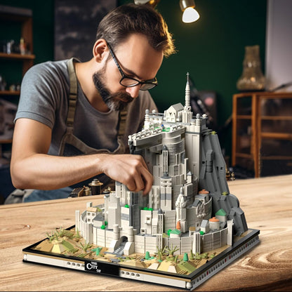 TOY PLAYER Architecture Building Blocks Ideas Mini Bricks, Movie STEM Lord Magic Moc Rings decoration Gift for Adult Boys 8-16+ Not Compatible With Lego 1680pcs