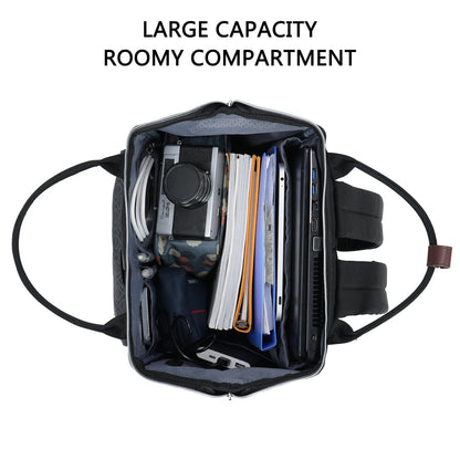 KROSER backpack for women, school laptop backpack 15.6 inch daypack waterproof for university/travel/business/work women/men, black.