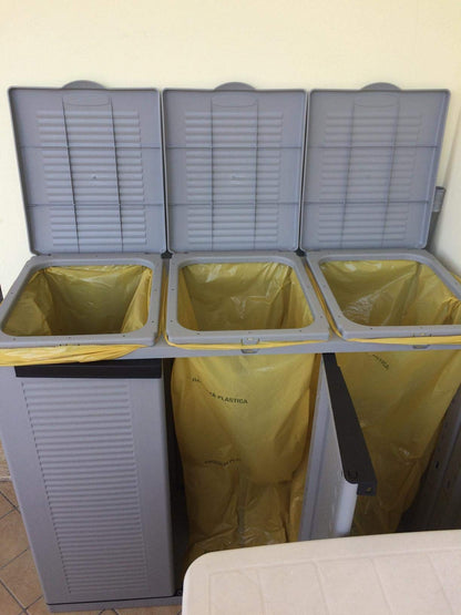 Terry, Ecocab 3, garbage sorting cabinet, for indoor and outdoor use, 3 separate compartments - 102x39x88.7 cm