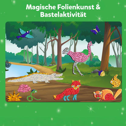 Skillmatics Art & Craft Activity - Foil Fun Animals, Mess-free art for kids, Craft kits, DIY activity, Gifts for 4 to 9 years