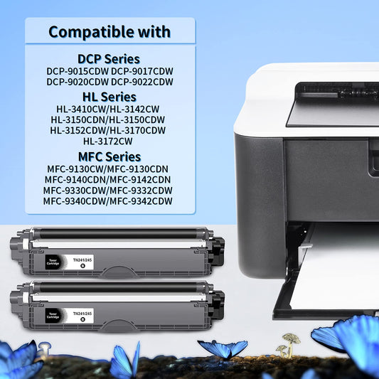 LOSMANN 4X Compatible Toner for Brother TN-241 TN-245 for Brother DCP-9020CDW DCP-9022CDW MFC-9130CW MFC-9140CDN MFC-9142CDN MFC-9330CDW MFC-9332CDW MFC-9340CDW MFC-9342CDW HL-3140CW HL-3142CW