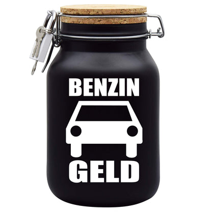 Fuel can money box gift idea black XL