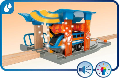 BRIO World 33977 Smart Tech Sound Deluxe Set - Interactive train with recording function in extensive complete set with storage boxes - Recommended from 3 years