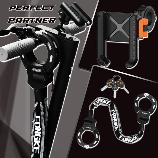 E-scooter lock, lock for e-scooter with bracket, bicycle lock theft-proof, handcuff lock, high-security locks for scooter roller/e-bike/motorcycle.