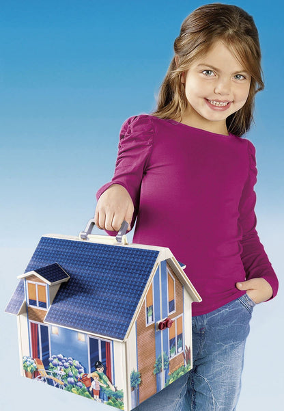 PLAYMOBIL | Dollhouse | Toy for children from 4 years | Take-along dollhouse with handle | 70985