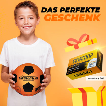 NIGHTMATCH LED Light Up Soccer Ball | Soccer | Official Size 3 | Waterproof | Glows in the Dark | Soccer for Kids & Adults | Illuminated Soccer Ball | Indoor & Outdoor.