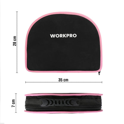WORKPRO Pink Tool Set Pink 103 piece Household Tool Kit Repair with Bag, Ideal Gift for DIY Enthusiasts