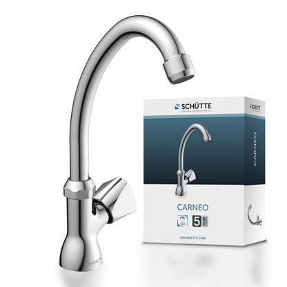 Pour cold water tap CARNEO, faucet, bathroom faucet for cold water only, swiveling stand valve, 37970, chrome