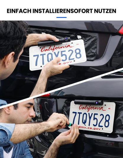 AUTO-VOX Wireless Backup Camera Kit supports 2 cameras for parking/surveillance, with a 720P wireless backup camera and 5" HD monitor. IP68 waterproof camera for trucks/SUVs.