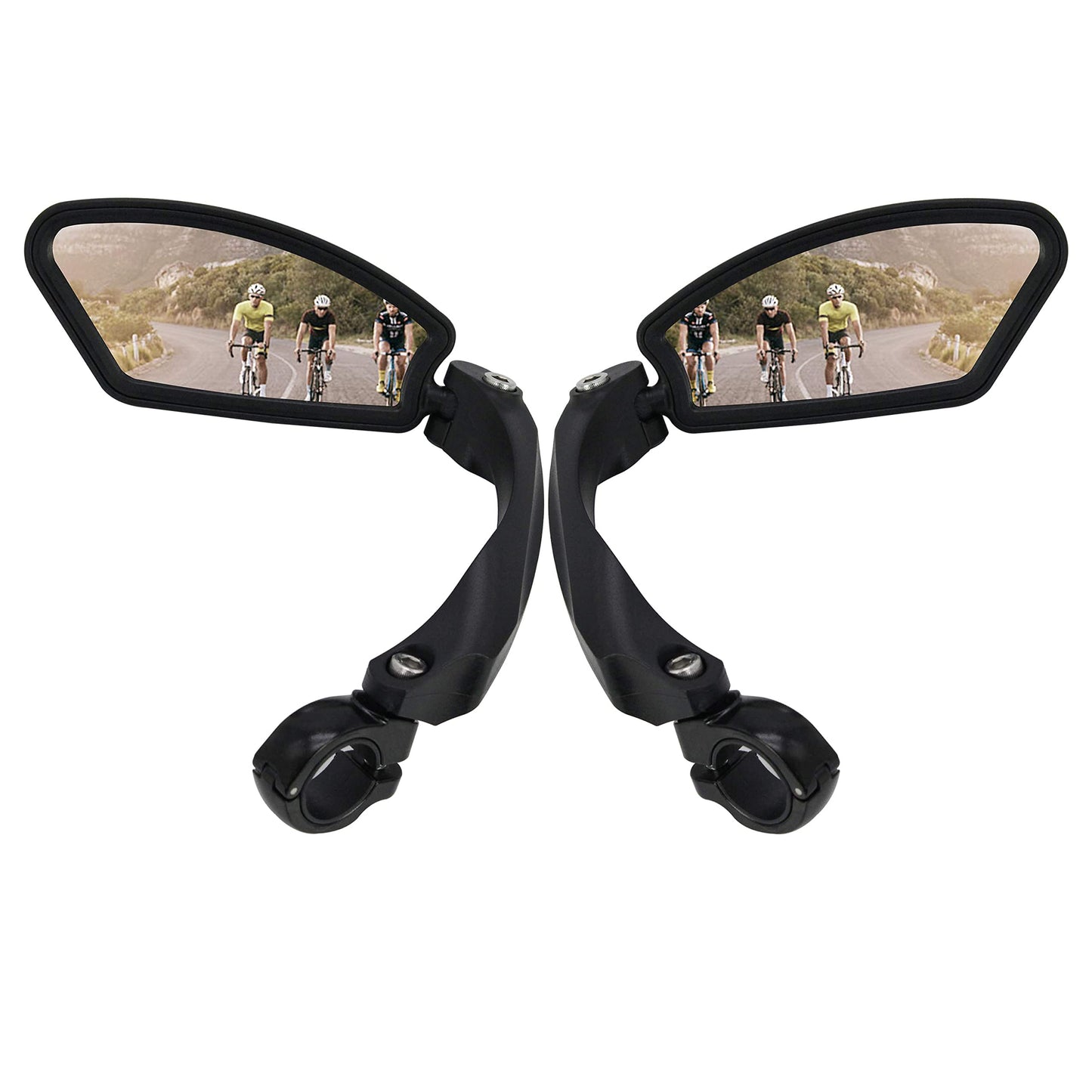 Arkham bicycle mirror rearview mirror HD stainless steel mirror Generation 2.0 One pair (2 pieces square)