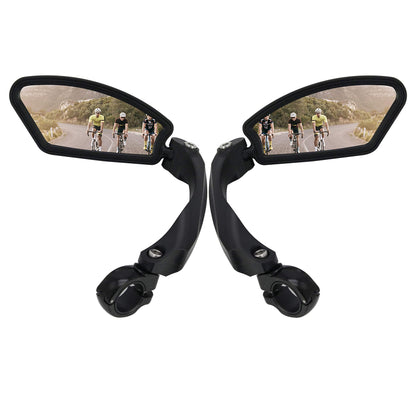 Arkham bicycle mirror rearview mirror HD stainless steel mirror Generation 2.0 One pair (2 pieces square)