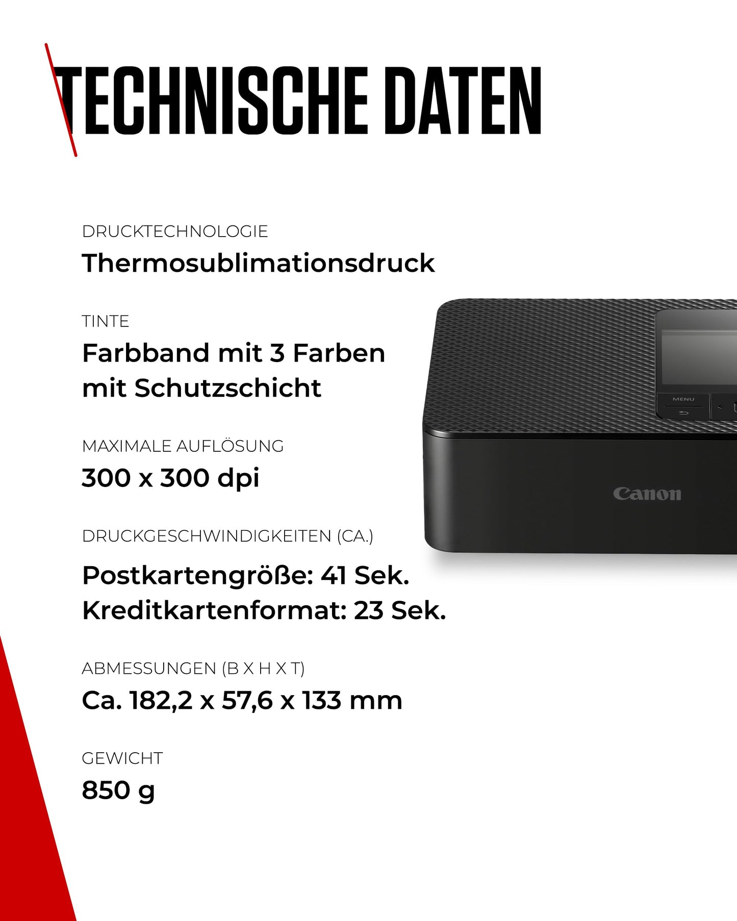 Canon SELPHY CP1500 Compact Photo Printer - Wireless Printing, Durable Photos, USB-C & SD Card Connection - Perfect for Scrapbooks and Photo Albums (Black)