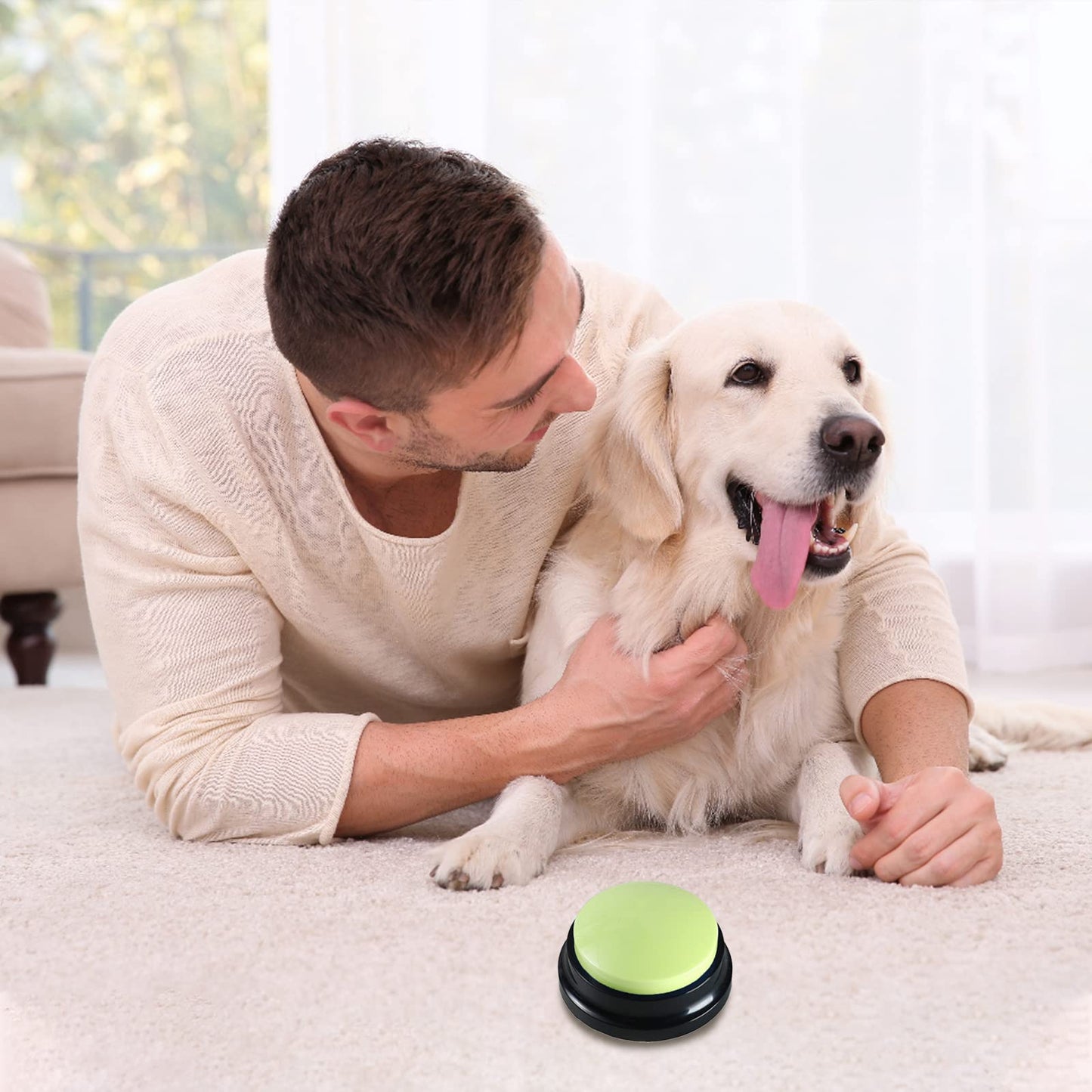 BFYDOAA 10x Voice Recording Buttons for Dogs, Communication Buttons, Record-Reply Buzzer, 30-sec Recording & Playback, for Kids, Learning Game, Pet Training