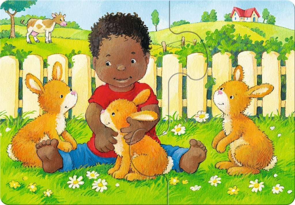 Ravensburger ministeps 4169 My Very First Puzzle: Petting Zoo - 4 first puzzles with 2-5 pieces, toy for 18 months +