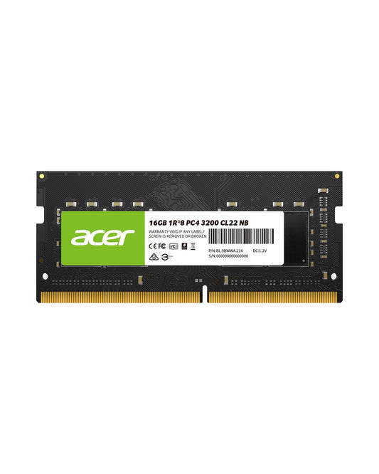 Acer SD100 16GB DDR4 SODIMM 3200MHz CL22-260-Pin Computer RAM - Low Voltage Memory Module - PC Memory for Laptop & Notebook Upgrade (Single)
