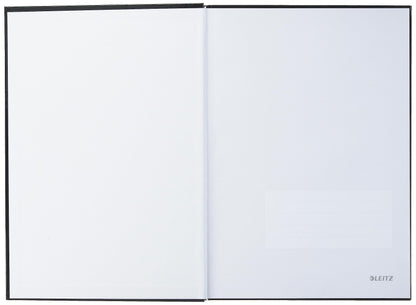 Leitz A4 Notebook, 80 Sheets, Hardcover, Lined Pages, Solid, Black, 46650095 (Pack of 2)