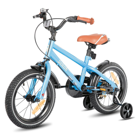 STITCH 16-inch kids' bike for 5-7 year old boys, 16' bike for boys with training wheels, Blue