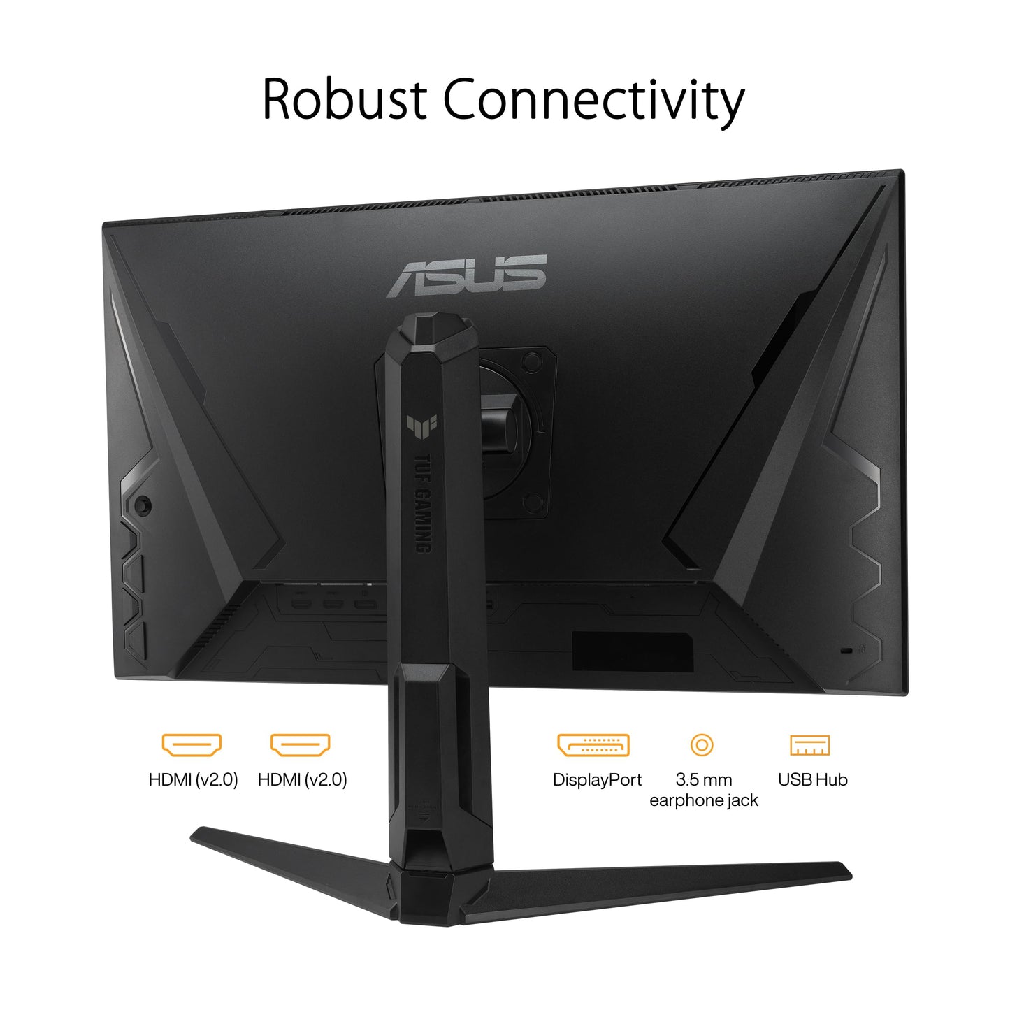ASUS TUF Gaming VG27AQML1A - 27 inch WQHD monitor - 260 Hz, 1ms GtG, G-Sync, FreeSync, Adaptive Sync, ELMB, GameFast, DisplayHDR 400 - Fast-IPS, 16:9, 2560x1440, USB, DP, HDMI, ergonomic, speaker.