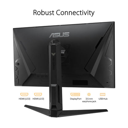 ASUS TUF Gaming VG27AQML1A - 27 inch WQHD monitor - 260 Hz, 1ms GtG, G-Sync, FreeSync, Adaptive Sync, ELMB, GameFast, DisplayHDR 400 - Fast-IPS, 16:9, 2560x1440, USB, DP, HDMI, ergonomic, speaker.