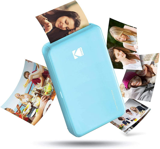 Kodak Mini 2 HD Wireless Mobile Instant Photo Printer with 4 Pass patented printing technology (Blue) - Compatible with iOS & Android devices - Real Ink in an Instant