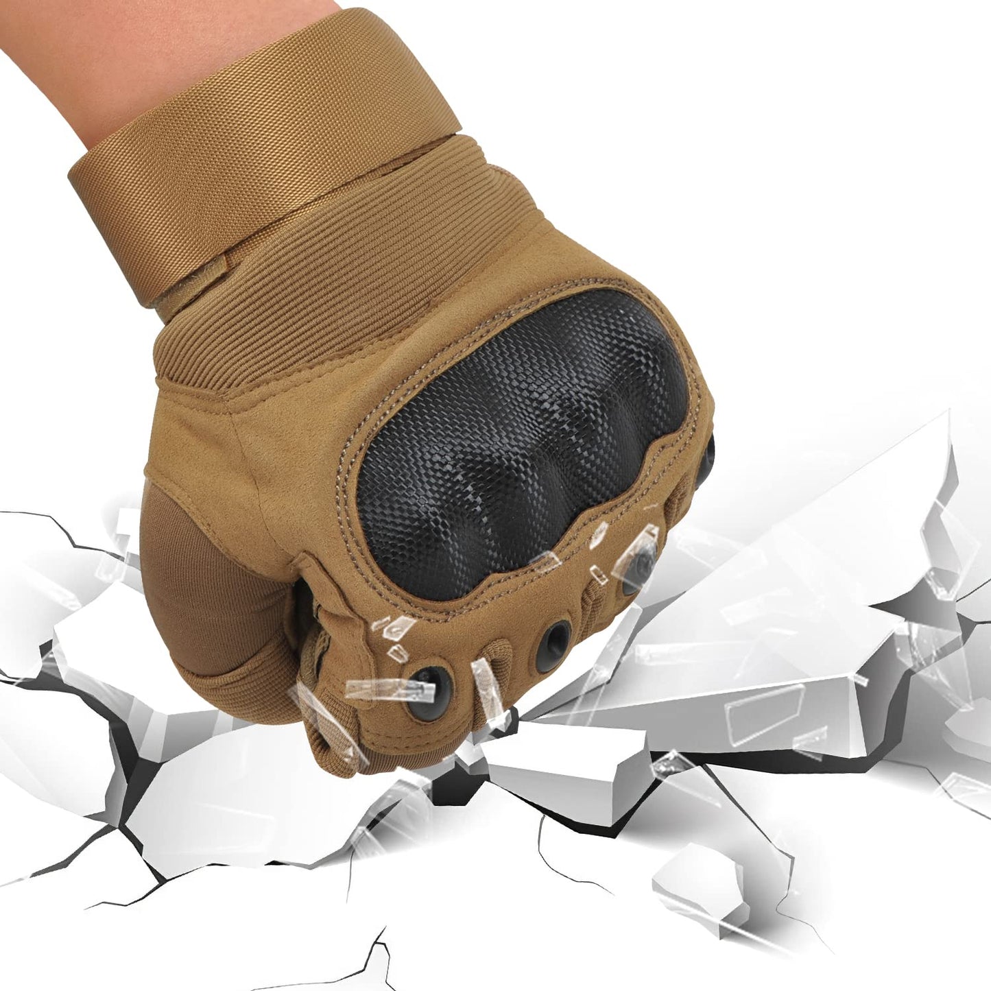COZOME Motorcycle Gloves Men, Strong Motorcycle Gloves with Protectors, Summer Breathable Gloves with Touchscreen for Motocross, Quad, Moped, Scooter, Mountain Bike