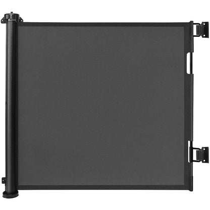 Stair gate Door gate Retractable 0-150 cm,Baby safety gate Stair guard for children,Cats and dogs,Suitable for indoor outdoor use (Black-150CM)