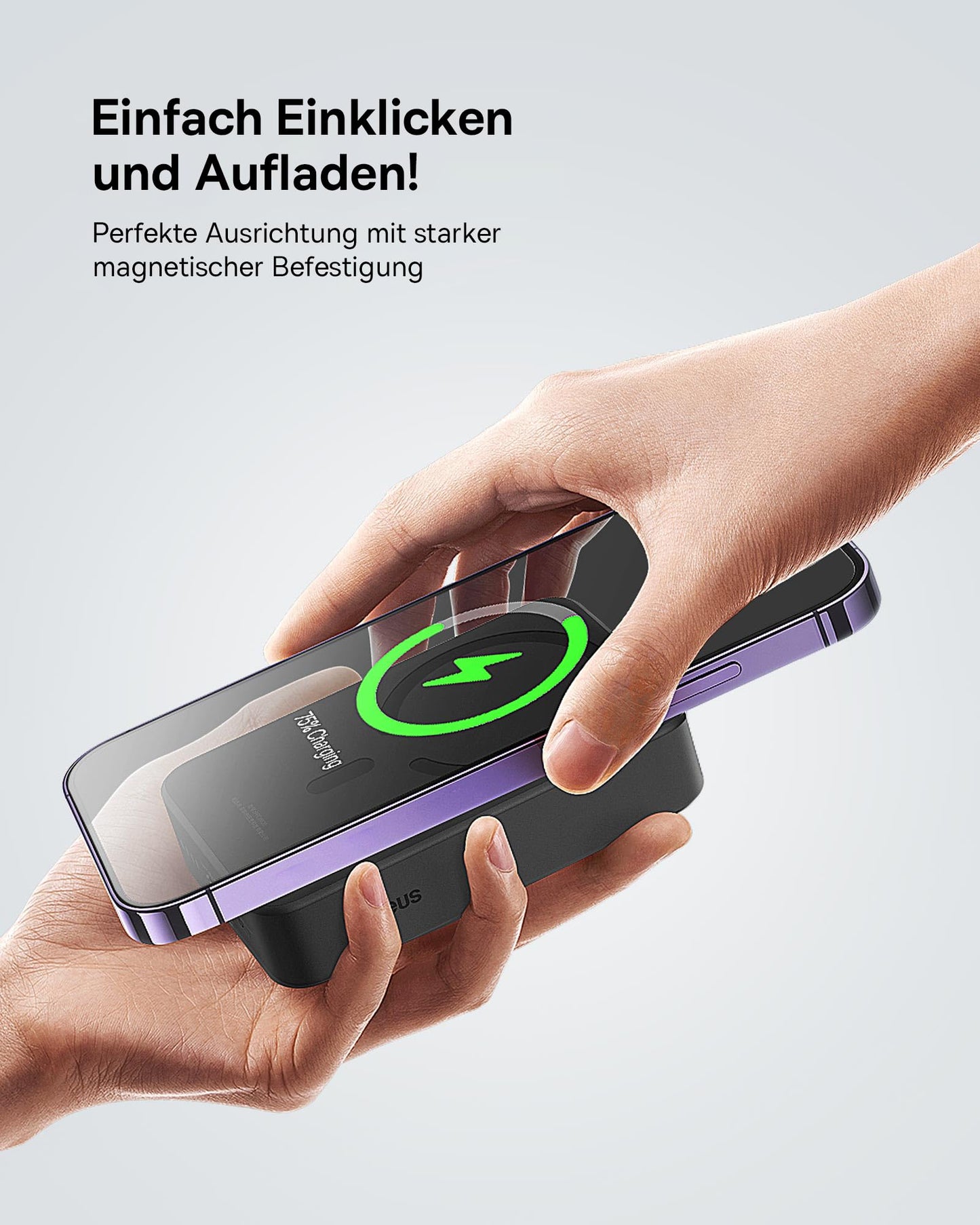 Baseus Magsafe Powerbank, 20000mAh Magnetic Powerbank Fast Charging, PD 20W Wireless Powerbank with USB-C, External Battery for iPhone 15/14/13/12 Series