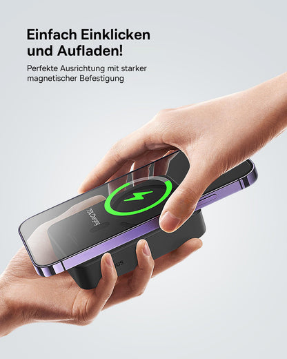 Baseus Magsafe Powerbank, 20000mAh Magnetic Powerbank Fast Charging, PD 20W Wireless Powerbank with USB-C, External Battery for iPhone 15/14/13/12 Series