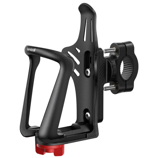 Lamicall bottle holder for bike and motorcycle - [For bottles with 48-71mm diameter & Max. 500ML] Drink bottle holder for MTB, E-bike, stroller, frame & handlebar bottle holder