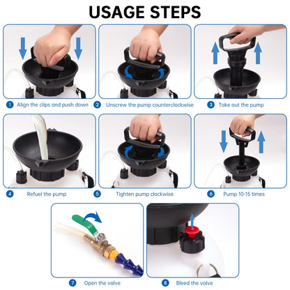 LEMOTO 3L Pumping Tool Gear Oil Pump Oil Filler, Manual Transmission Fluid Filling Device, Transfer Hand Pump