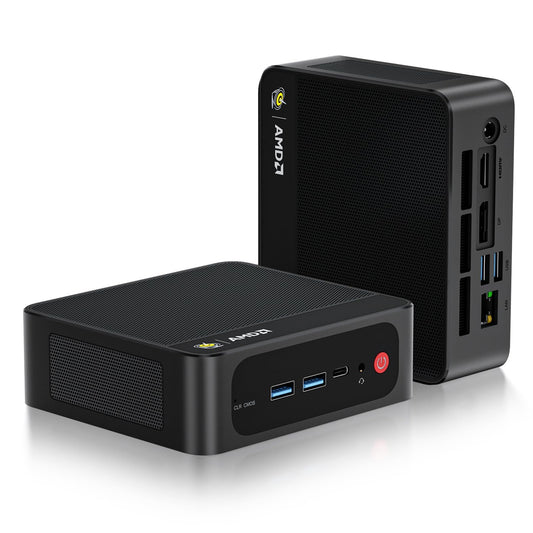 Beelink SER5 Mini PC, AMD Ryzen 5 5500U(6C/12T) up to 4.0GHz, Mini Computer 16GB DDR4 RAM 500GB NVME SSD, Micro PC 4K@60Hz Triple Display, RJ45 2.5G/WiFi6/BT5.2