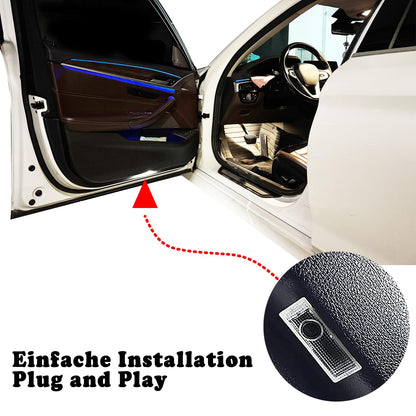 Krewua 4 Piece Four Pack Car Door Lights Car Entry Lighting Accessories for 1 2 3 4 5 6 7 Series Car Door Logo Projector Lights for X1 X2 X3 X4 X5 X6 X7, Light Very nice gift