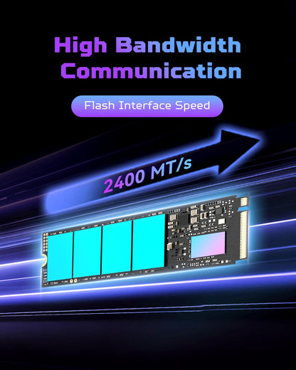 Acer Predator GM7 2TB M.2 NVMe SSD PCIe 4.0 - Read speed up to 7400 MB/s - TLC NAND Flash - Professional Gaming Internal Drive for PC, Laptop & PS5