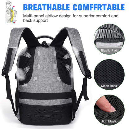 School backpack for boys girls teenagers, school laptop backpack for men women daypacks for 15.6 inch laptop business backpack with USB charging port.