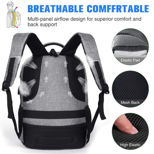 School backpack for boys girls teenagers, school laptop backpack for men women daypacks for 15.6 inch laptop business backpack with USB charging port.