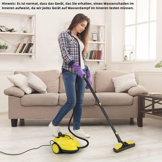 RELAX4LIFE Steam Cleaner, Steam Pressure: 5 bar, Power: 2000 W, Area Performance: 108 m², Tank: 1.8 L, Heating Time: 8 min., includes floor cleaning set, nozzles, for carpets, floors, tiles, windows, sofa