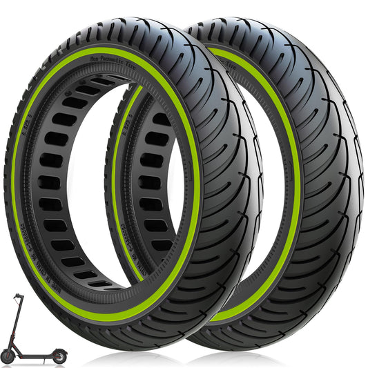 Amitor E Scooter Tire 8 1/2 x 2 Solid Rubber for Xiaomi 1S Pro 2 Mi 3 M365 Pro Electric Scooter, 50/75-6.1 Solid Replacement Tire Puncture-proof, E Scooter Solid Rubber Tire 8.5 Inch Durable and Non-slip