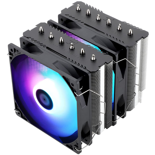 Thermalright Peerless Assassin 120 SE ARGB CPU Air Cooler, 6 Heatpipes CPU Cooler, Dual 120mm TL-C12C-S PWM Fans, Aluminum heatsink cover, for AM4/AM5/Intel LGA1851/1700/1150/1151/1200.