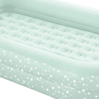 Intex air bed, mint green, 107 x 168 x 25 cm.