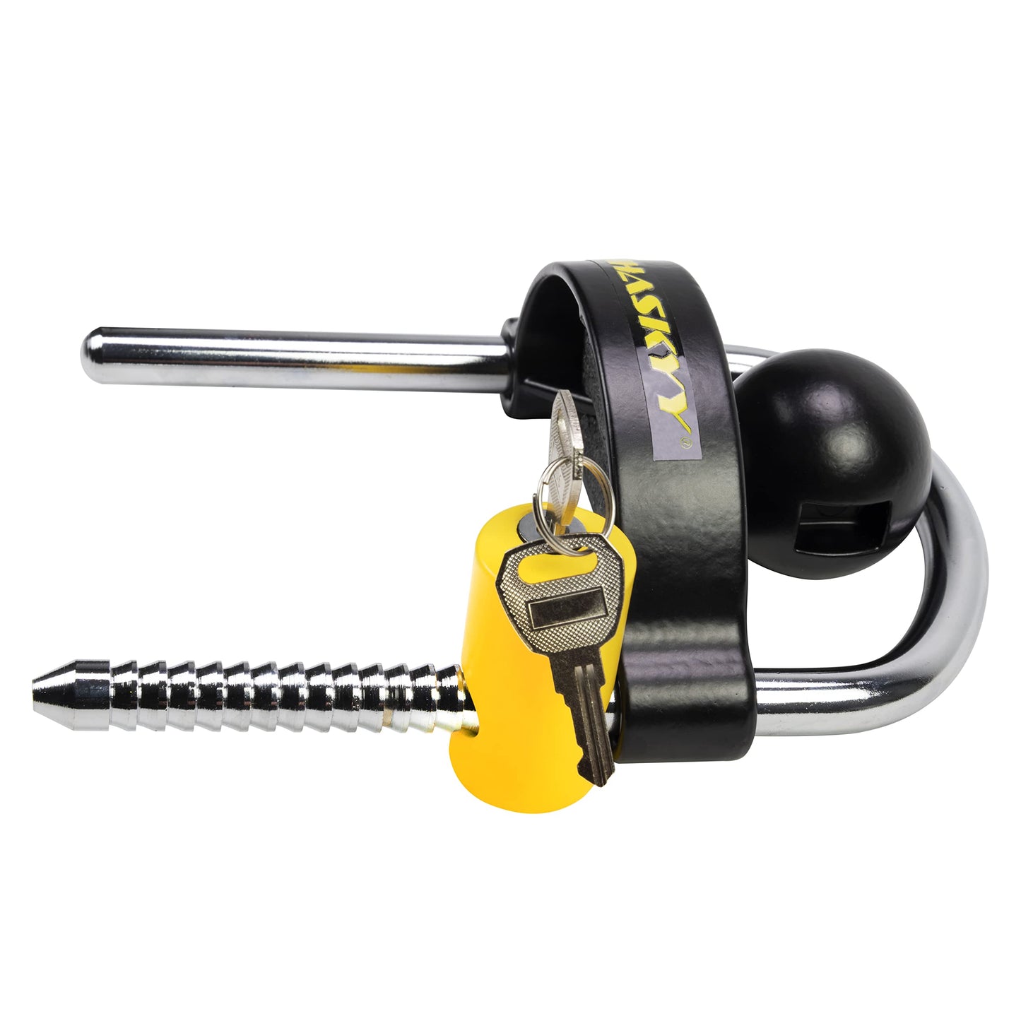 HASKYY trailer lock trailer balllock theft protection trailer security towing lock high-performance steel aluminum alloy base caravan protection