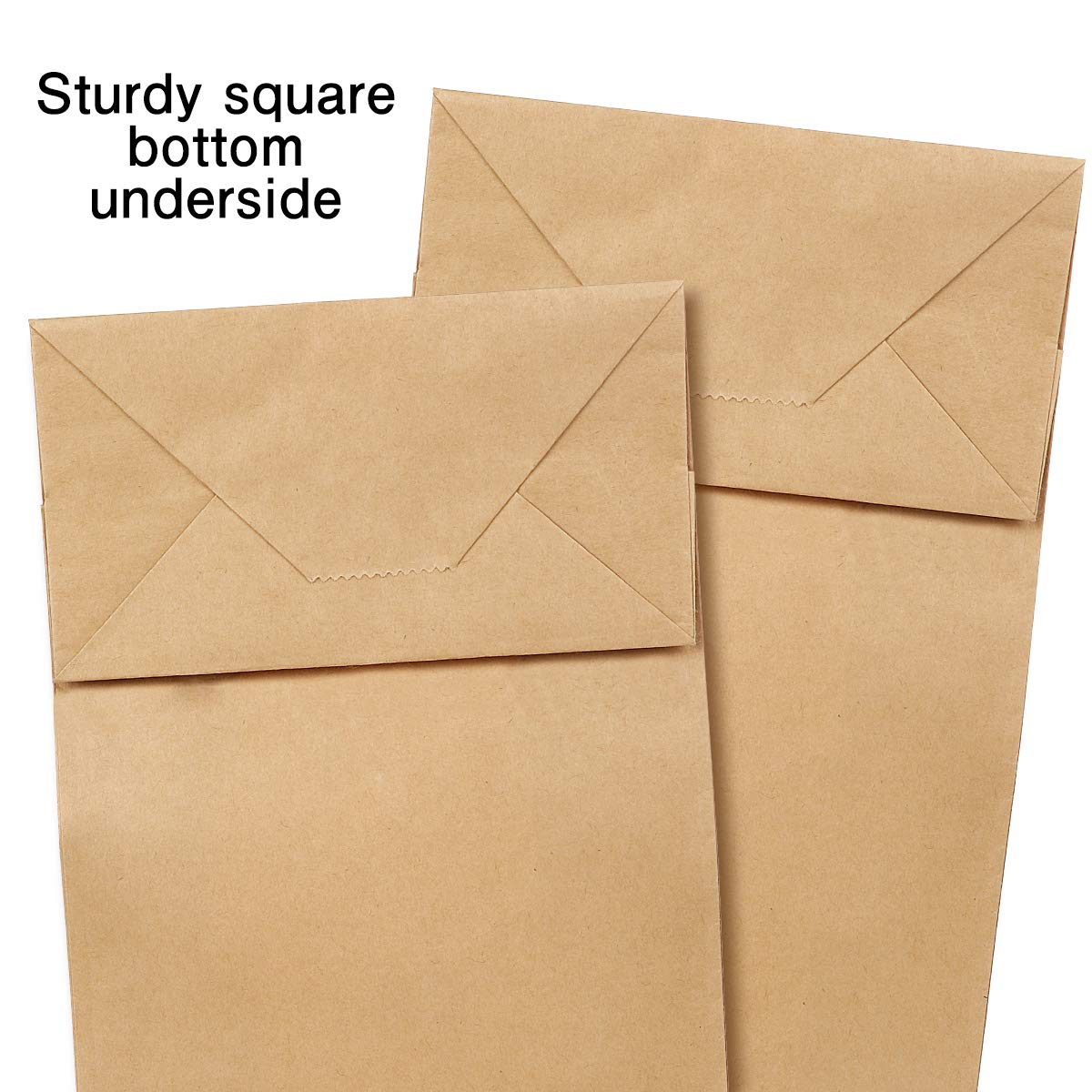 100 pieces of brown paper bags, gift bags, party bags made of kraft paper. Ideal for birthday parties, Christmas, weddings, and corporate events. Thicken 70gsm paper.