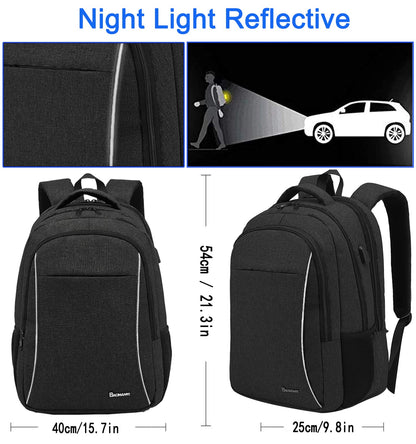 BAOMANYI backpack for men, large school backpack for teenage boys, 18.4 inch waterproof laptop bag, big notebook school bag for work, travel, business, school backpack.